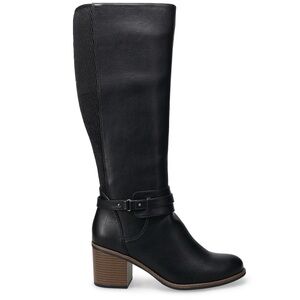 Sonoma Besley Black Buckle Knee Boots Sz 9- NWOT